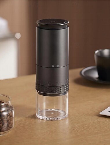  Moulin à café électrique portable à meules coniques, petit moulin à grains rechargeable avec 38 réglages de mouture réglables, moulin de voyage compact sans fil