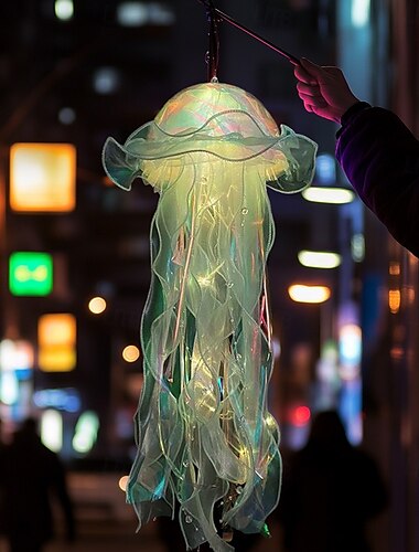  Colorful Jellyfish Lamp Decoration Lantern Modern Jellyfish Design Decorative Lantern For Party Kids Best Gifts For Girls