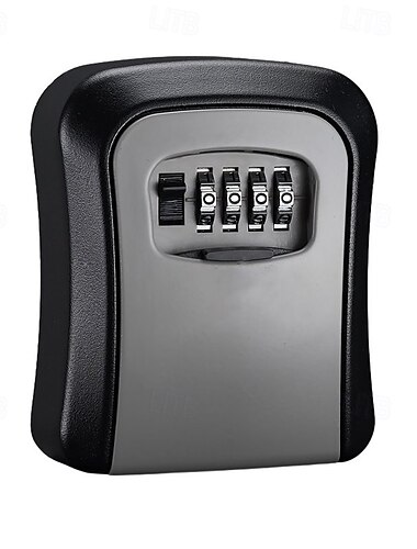  Schlüsselsafe zur Wandmontage, 4 Passwortcodes, Sicherheitsschloss ohne Schlüssel, für das Homeoffice, Schlüsselsafe, geheime Aufbewahrungsbox, Organizer