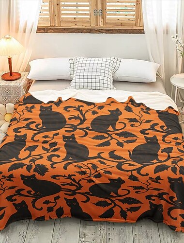  halloween gresskar teppe koselig og mykt plagg perfekt for skummel sesong festlig halloween dekor med gresskar design