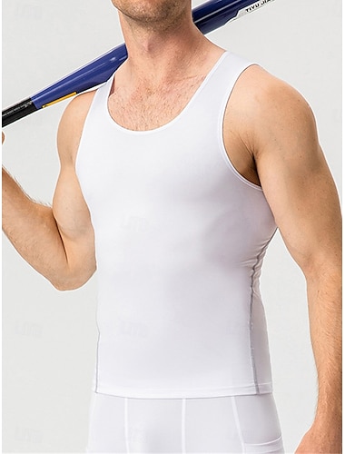  Homens Camisola de alças do exercício Regata de Corrida Regata para Academia Sem Manga Colete Casual Roupa Esportiva Respirável Secagem Rápida Macio Treino de Ginástica Corrida Caminhada Roupa de