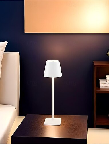  Moderne LED-Tischlampe, per USB aufladbares Nachtlicht mit Touch-Dimmung für Zuhause, Bar, Restaurant-Ambiente, kabellose Tischlampe für Arbeitszimmer, Bürobeleuchtung