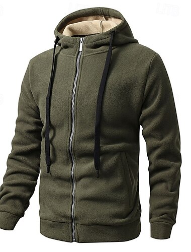  Herren Fleecejacke für Wanderer Winter Draussen Wasserdicht Warm Weich Komfortabel Vliesjacken Voller Reißverschluss Camping / Wandern / Höhlenforschung Reisen Wintersport Dunkelgrau Schwarz