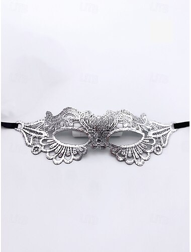  elegant svart blonder maskerade maske for kvinner - gotisk venetiansk stil fest og halloween kostyme tilbehør