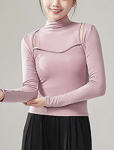  Sportkleidung Weste Pure Farbe Farbaufsatz Damen Leistung Ausbildung Langarm Hoch Polyester