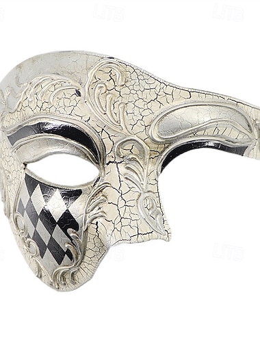  Masker Venetiaans masker Spook van de opera Halloween Volwassenen Voor heren Halloween Carnaval Carnaval Maskerade Carnaval van Venetië Aankleden