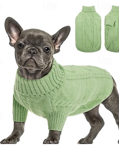  Hund Pullover Jumper Mode Winter Warm Mode Bequem Outdoor Alltagskleidung Hausbekleidung Hundebekleidung for Klein Mittelgroß