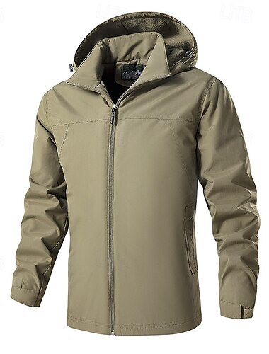 Herren Fleecejacke für Wanderer Winter Draussen Patchwork warm Fleece-Futter Vliesjacken Voller Reißverschluss Klettern Camping / Wandern / Höhlenforschung Reisen Schwarz Armeegrün Orange Khaki
