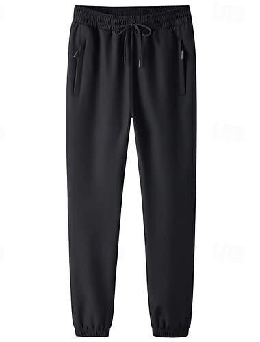  Herren Fleecehosen Jogginghose Trainingshose Jogginghose Jogger Hose Hosen Freizeithose Kordelzug Elastische Taille Glatt Wasserdicht Komfort In voller Länge Outdoor Casual Täglich Sport Modisch