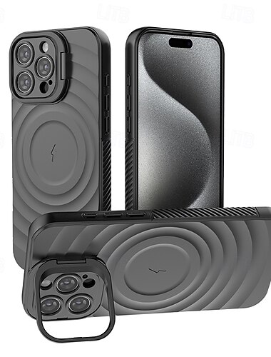  Handy Hülle Handyhüllen Für iPhone 17 Pro Max 17 Air 16 15 14 Pro Max Plus 13 Pro Max Magnetische Adsorption Mit Ständer Unterstützt kabelloses Laden Stoßfest TPU PC