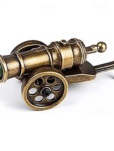  1ks replika mini vystřelitelného děla - miniatury - podrobný model vojenské zbraně pro stolní dekorace a sportovní střelecká zábava pro děti i dospělé - jedinečný sběratelský dárek a vzdělávací hračka