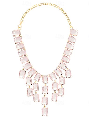  Edler Schmuck Strass Steine Damen Luxus Quaste Quaste Hochzeit Tropfen Modische Halsketten Für Hochzeit Party Festtage