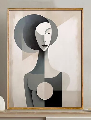  ручная роспись леди гриль абстрактная картина ручная работа женское искусство абстрактный портрет женская красота абстрактное искусство декор для дома на стену без рамки