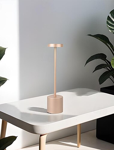  Kabellose Tischlampe, wiederaufladbare batteriebetriebene LED-Schreibtischlampe mit 3-stufiger Helligkeit, stufenloses Dimmen, Außentischlicht für Restaurant, Zuhause, Terrasse