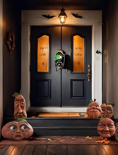  halloween dörrklockljus animerade led ögonglober spöke dörrklocka lampor, halloween dekor med spökljud spökhus halloween fest rekvisita dörrdekorationer