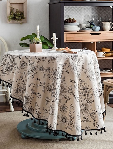 Runde Weihnachtstischdecken, festliche und dekorative Tischdecken für die Feiertage, perfekt für runde Tische, ideal für Weihnachtsessen und saisonale Heimdekoration.