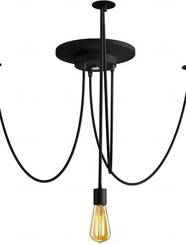  lampa wisząca led ciepła biel 6/10/14 głowic retro edison wieloregulowana lampa sufitowa diy pająk nowoczesny szykowny industrialny do salonu sypialni 110-240v