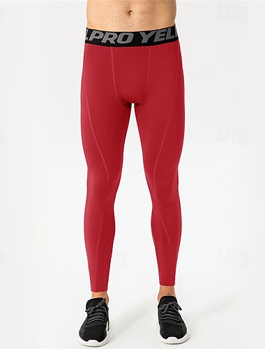  Herren Sport Leggings Sporthose Tights Leggings Trainingshose Track Pants Tasche Elastischer Bund Hoher Taillenbund Leggings Outdoor Sport & Natur Sportlich Herbst Schnelltrocknend Leichtgewichtig