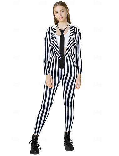  Beetlejuice Zombie Lydia Deetz Cosplay-Asut Kauhu Naisten Aikuisten Juhla Karnevaali Helppo karnevaaliasu