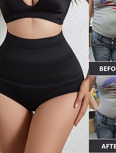 Tanga moldeadora de cintura alta para mujer, moldeadora de cuerpo, bragas de control de abdomen, bragas adelgazantes, ropa para el hogar