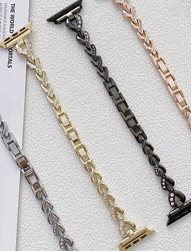  Solo Loop Kompatibilis valamivel Apple Watch óraszíj 38mm 40mm 41mm 42mm 44mm 45mm 49mm Bling Diamond Fém kapocs Állítható ötvözet Csere óraszíj mert iwatch Ultra 2 Series 9 8 7 SE 6 5 4 3 2 1