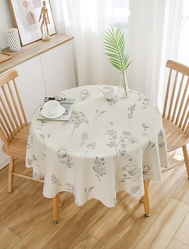  runde Tischdecken elegante und langlebige Tischdecken perfekt für Ess- und Küchentische ideal für den täglichen Gebrauch oder besondere Anlässe