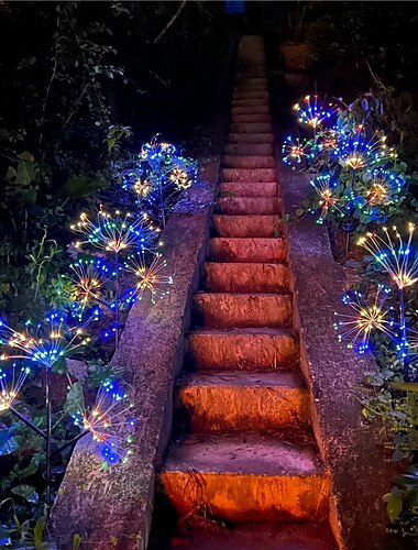 2 τεμ 1 τεμ 1 W Ηλιακά Φώτα LED Ηλιακή Τροφοδότηση Αδιάβροχη Διακοσμητικό Θερμό Λευκό Άσπρο Πολύχρωμα 1.2 V Εξωτερικός Φωτισμός Πισίνα Αυλή 210 LED χάντρες Χριστούγεννα Πρωτοχρονιά