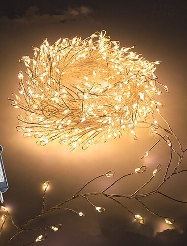  led žabka řetězová světla dc31v 9m/6m 300/200 led diody, ip65 venkovní voděodolný ohňostroj pohádková světla, výzdoba vánočních svátků, barevné osvětlení 1ks