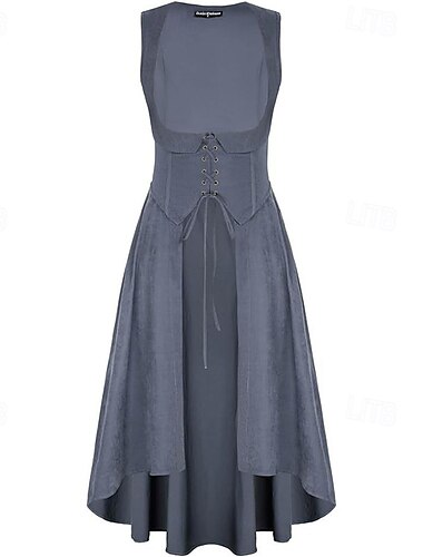  Middeleeuws Renaissance Cocktail jurk Cosplay kostuum Galajurken Ren Faire Viking Outlander Dames Keltisch Piraat Fantasie Maskerade LARP Ren Faire Festival Volwassenen Kleding