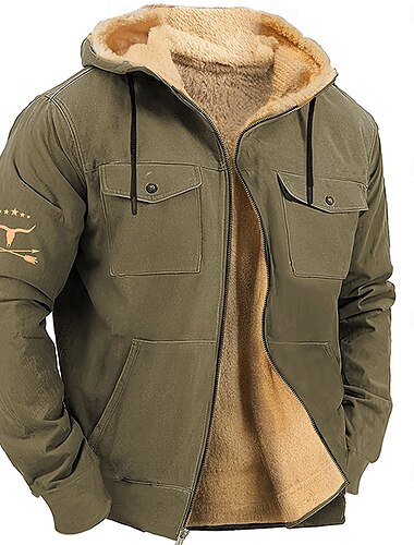  Herren Kuh Vlies Hoodie Sweatshirt Kapuze Hoodies Hoodie Sweatshirt Kapuze Langarm Sweatshirt mit Kapuze Mit Kapuze Modisch 3D-Druck Festtage Strassenmode Blau Braun Zip Tasche Herbst Winter Designer