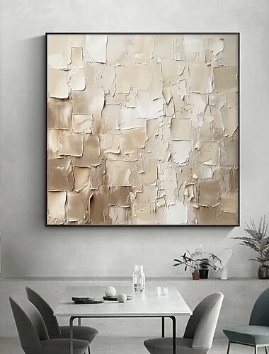  handgemachtes Ölgemälde Leinwand Wandkunst Dekor original minimalistisches Kunstgemälde abstrakte Wandkunst für Wohndekoration mit gespanntem Rahmen/ohne Innenrahmen Gemälde