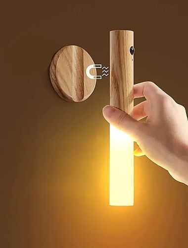  1pc intelligent corps humain induction veilleuse LED rechargeable couloir armoire applique murale ménage toilette mur induction