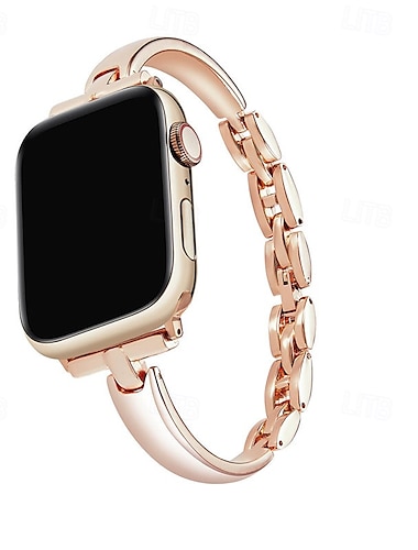  حلقة فردية متوافق مع Apple Watchband 38 مم 40 مم 41 مم 42 مم 44 مم 45 مم 49 مم نساء مشبك معدني أشابة استبدال حزام الساعة إلى iwatch Ultra 2 Series 9 8 7 SE 6 5 4 3 2 1