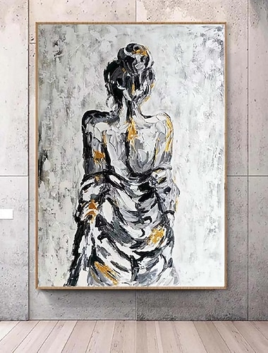  stor naken jente male håndlaget figurativt maleri kunstverk stort abstrakt jente maleri håndmalt impresjonisme naken jente male kunst kvinner male til hjemmedekorasjon beste gave