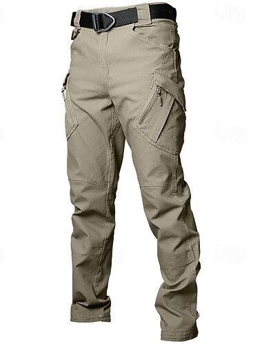  Homme Pantalons de Combat Pantalons Cargo Pantalons de randonnée Pantalons Tactiques Militaire Extérieur Coupe régulière Imperméable Coupe-vent Séchage Rapide Respirant Pantalons Noir Vert Véronèse