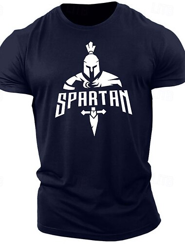  Herren Buchstabe Grafikdrucke T Shirt Grafischen T-Shirt Baumwolle Kurzarm Grafik Hemd Weiß Marineblau Dunkelgrau Bequemes T-Shirt Outdoor Straße Modedesigner-Kleidung