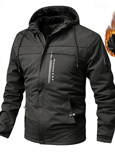  Herren Fleecejacke für Wanderer Winter Draussen warm Fleece-Futter Vliesjacken Voller Reißverschluss Klettern Camping / Wandern / Höhlenforschung Reisen Schwarz Weiß Armeegrün Rot Khaki