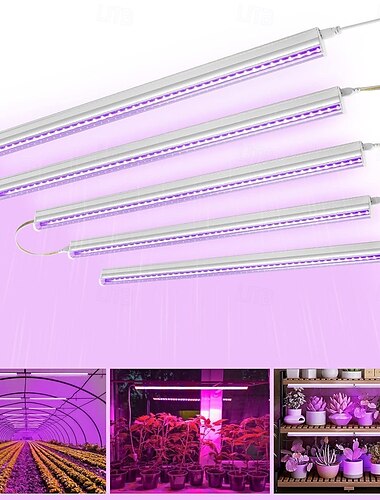  luce per la crescita delle piante a spettro completo da 30 cm, supplemento di luce rossa e blu per la luce delle piante da interno e da esterno