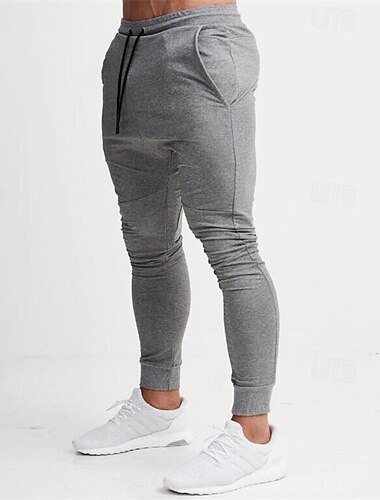  Herren Jogginghose Trainingshose Jogginghose Jogger Hose Hosen Tasche Kordelzug Elastische Taille Farbblock Komfort Sports Outdoor Täglich Modisch Brautkleider schlicht Schwarz / Rot Schwarz