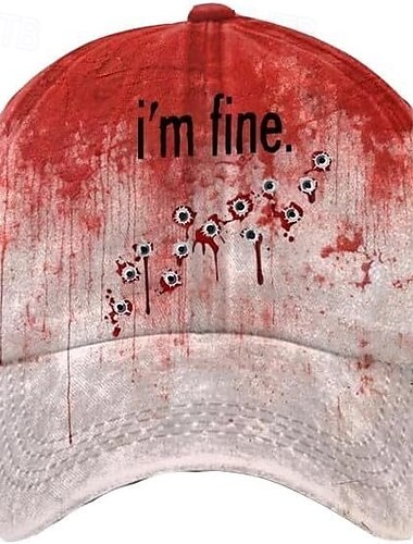  Herren Cap Basecap Sonnenhut Kappe Schwarz Kaki Baumwolle Einstellbar Modisch Freizeitskleidung Festival Graphic Muster Halloween Lässig / Alltäglich