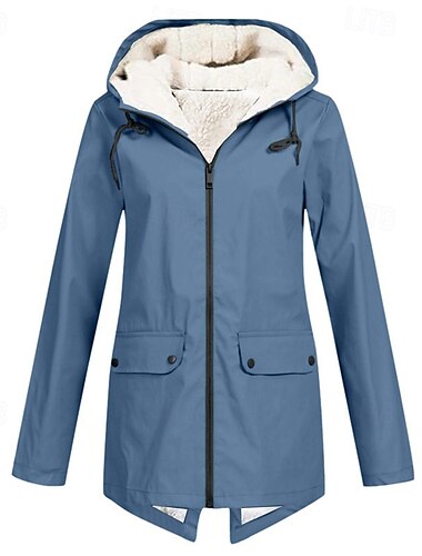  Damen Fleecejacke für Wanderer Winter Draussen Wasserdicht Warm Weich Komfortabel Vliesjacken Voller Reißverschluss Camping / Wandern / Höhlenforschung Reisen Wintersport Schwarz Weiß Sahne Rot