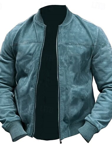  رجالي مفجر سترات سترة انتقالية مناسب للبس اليومي جاكيت ضد الرياح جيب كل الفصول سهل كاجوال مرتفعة عادية أسود بني خضار العسكري أزرق داكن أزرق فاتح جاكتس