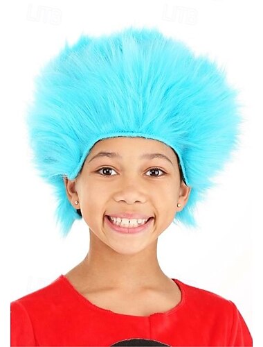  chose 1 &2 perruques pour enfants, perruques de fête de cosplay d'Halloween