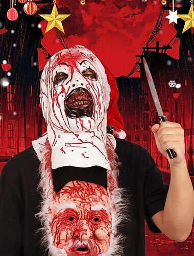  Clown Kunst der Clown Maske Voller Kopf Erwachsene Herren Damen Gruseliges Kostüm Karnival Party Halloween Karneval Einfaches Karnevalskostüm