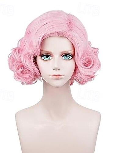  Perruque pour femmes années 20 flapper wavy pour costume de carnaval fête cosplay Halloween