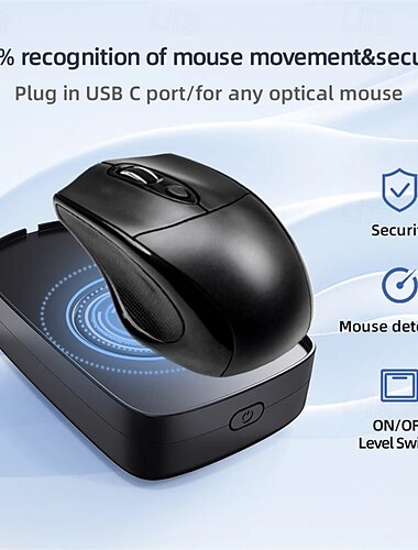  Souris indétectable 5v 1a simulant le déplacement de la souris souris filaire sans fil compatible pour le réveil de l'ordinateur pour garder le PC actif