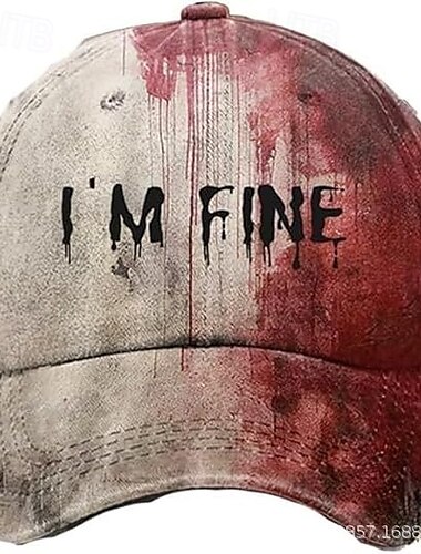  Herr Basebollkeps Solhatt Trucker Hat Svart Blå Bomull Justerbara Mode Dagliga kläder Festival Grafisk Mönster Halloween Ledigt / vardag