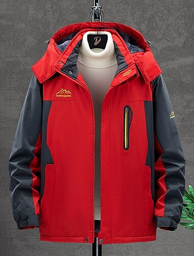  Herren Fleecejacke für Wanderer Winter Draussen Wasserdicht Warm Weich Komfortabel Vliesjacken Voller Reißverschluss Camping / Wandern / Höhlenforschung Reisen Wintersport Schwarz Armeegrün Rot Blau