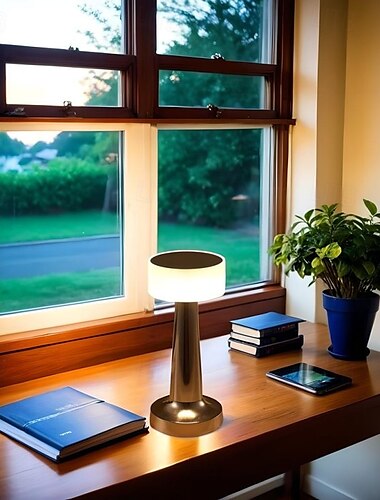  tragbare wiederaufladbare LED-Tischlampe mit Touch-Sensor-Dimm-Idee für Schlafzimmer, Wohnzimmer, Büro, Studentenwohnheim, Bar, Party, Abendessen und Restaurant-Dekor