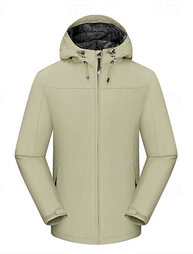  Herren Fleecejacke für Wanderer Winter Draussen Patchwork warm Fleece-Futter Wasserdicht Windundurchlässig Vliesjacken Voller Reißverschluss Klettern Camping / Wandern / Höhlenforschung Reisen